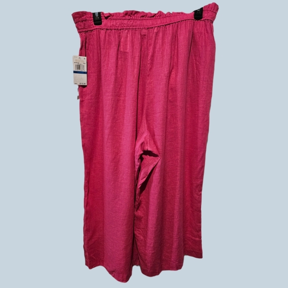 Michael Kors Wode leg tie front pink pants new with tag $115 retail - Picture 4 of 4